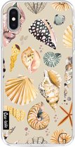 Casetastic Apple iPhone XS Max Hoesje - Softcover Hoesje met Design - Sea Shells Sand Print