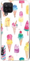 Casetastic Samsung Galaxy A12 (2021) Hoesje - Softcover Hoesje met Design - Ice Creams Print