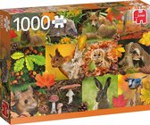 Jumbo Premium Collection Puzzel Autumn Animals - Legpuzzel - 1000 stukjes