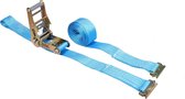 Spanband 50 mm 2 ton 4 meter Blauw met Sleufgatfitting