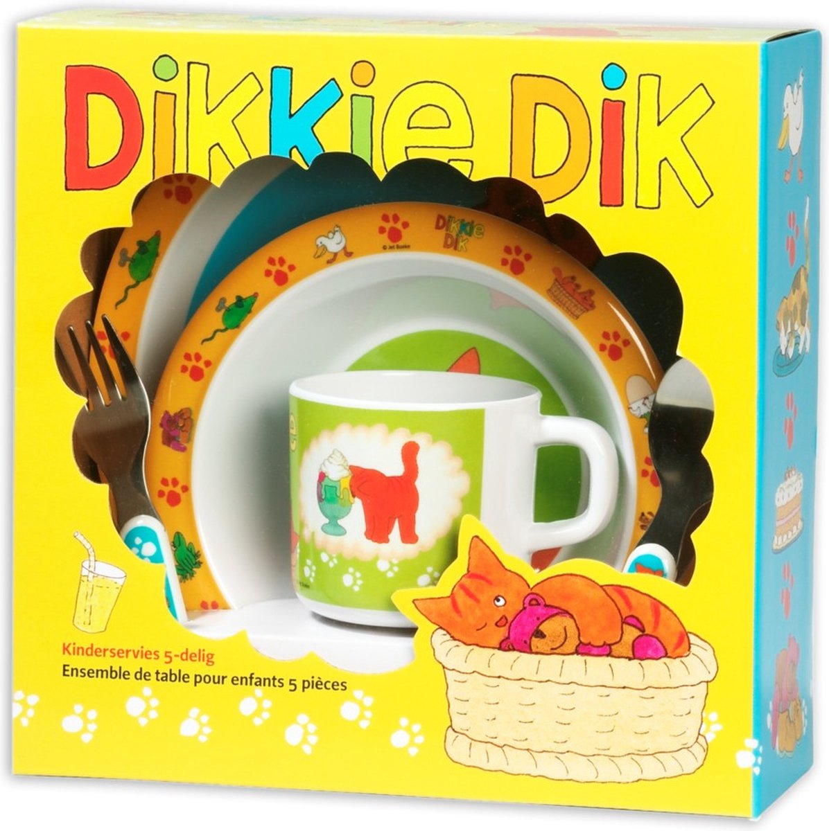 Dikkie Dik - Serviesset Melamine - Meerkleurig - Bambolino