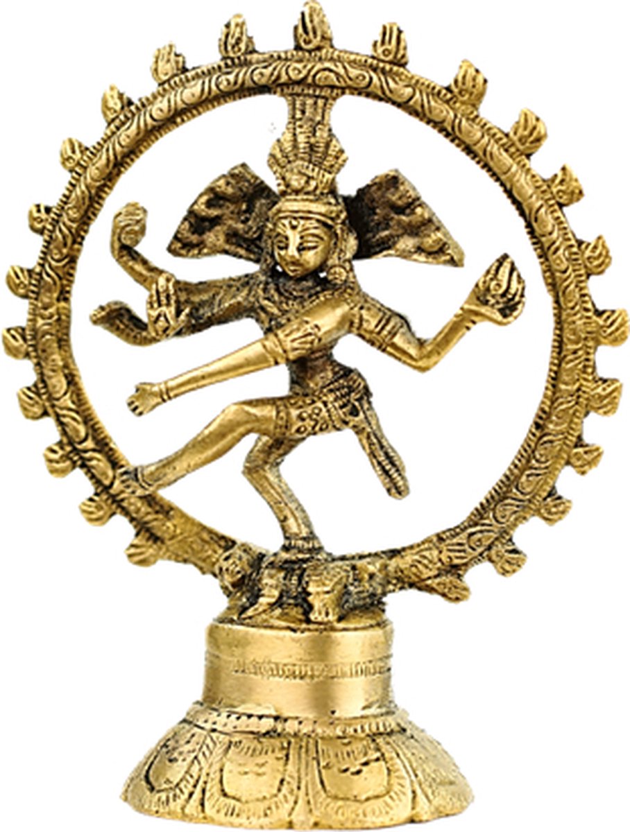 Shiva Nataraj messing 1 kleur - 10 cm - 80 g - M