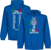 Italië Champions Of Europe 2021 Selectie Hoodie - Blauw - Kinderen - 128