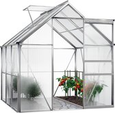 Nancy's Plumas Lake Tuinkas - Kas - Met Dakraam - Tuin - Aluminium - 195 x 195 x 190 cm