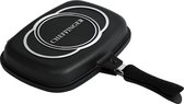 Platinum DADG32 Dubbele Grillpan Zwart 32cm
