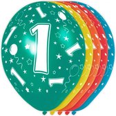 ballonnen 1 jaar 30 cm latex 5 stuks