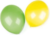 ballonnen extra groot 40,6 cm groen/geel 4 stuks