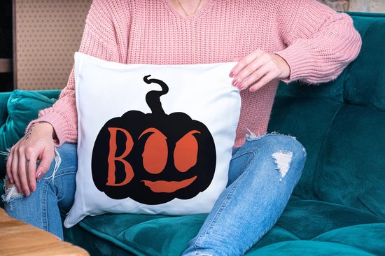 Oreiller d'Halloween : Boo Citrouille | Décoration Halloween | Cadeaux drôles | Cadeau | Coussin