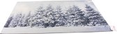 Deurmat -  1 stuk - 43x73cm - Winter thema - Anti Slip - Dennebomen