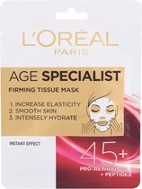 L'Oreal - Age Specialist 45+ Firming Tissue Mask - Masque textile pour un raffermissement et un lissage immédiat de la peau