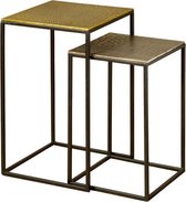 Bijzettafels sets set | | zwart | 35 x 35 x 56(h) cm