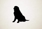Labernese - Silhouette hond - M - 60x61cm - Zwart - wanddecoratie