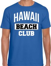 Hawaii beach club zomer t-shirt voor heren - blauw - beach party / vakantie outfit / kleding / strand feest shirt XL