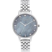 Olivia Burton Dames horloge analoog quartz One Size Zilver 32014925