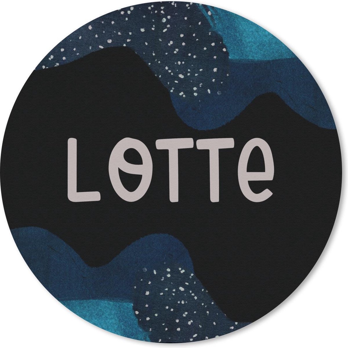 Muismat rond 40x40 cm - Mousepad Lotte - Pastel - Meisje - Ronde muismatten