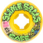 Santa Cruz 53mm Double Take Cafe Vomit Mini 95A skateboardwielen yellow
