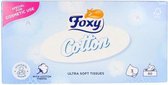 Papieren zakdoeken Facial Cotton Foxy (90 Stuks)