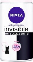 Deodorant Roller Black & White Invisible Nivea (50 ml)