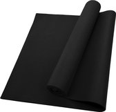 Yogamat - Zwart - 180x60x0,4 cm