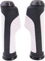 Handvatset scooter/bromfiets Edge Anatomic - zwart/wit