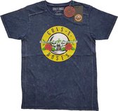 Guns N' Roses Heren Tshirt -2XL- Classic Logo Blauw