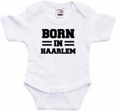 Born in Haarlem tekst baby rompertje wit jongens en meisjes - Kraamcadeau - Haarlem geboren cadeau 68 (4-6 maanden)