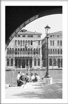 Walljar - Canal Grande in Venice '53 - Muurdecoratie - Poster met lijst
