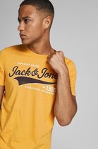 Jack & Jones T-shirt Jjelogo Tee Ss O-neck 2 Col Aw21 No 12189734 Golden Orange/slim Mannen Maat - M