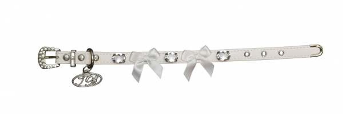 Trilly tutti Brilli Hondenhalsband  Evelyn, Wit