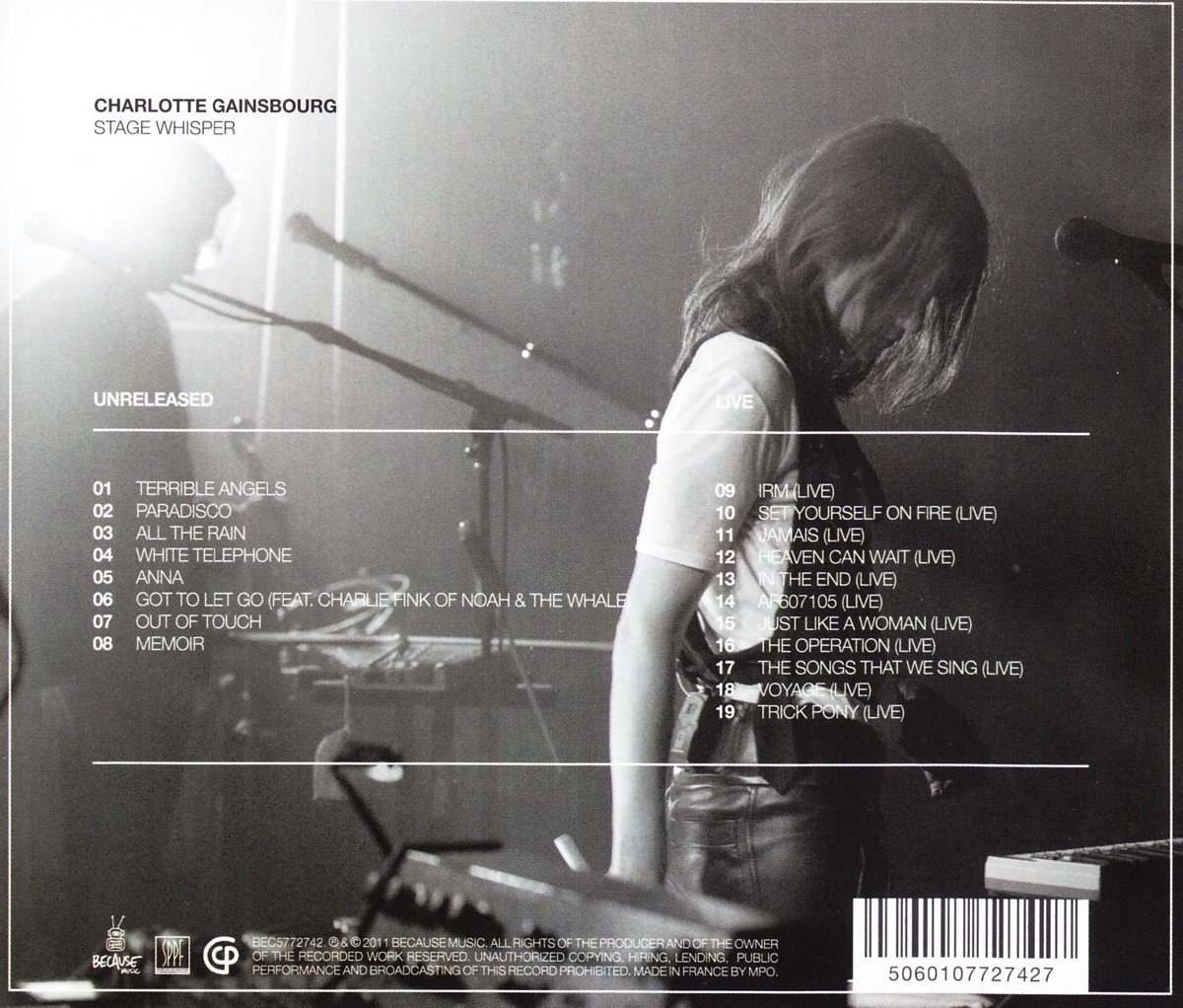 Charlotte Gainsbourg Stage Whisper (CD), Charlotte Gainsbourg CD