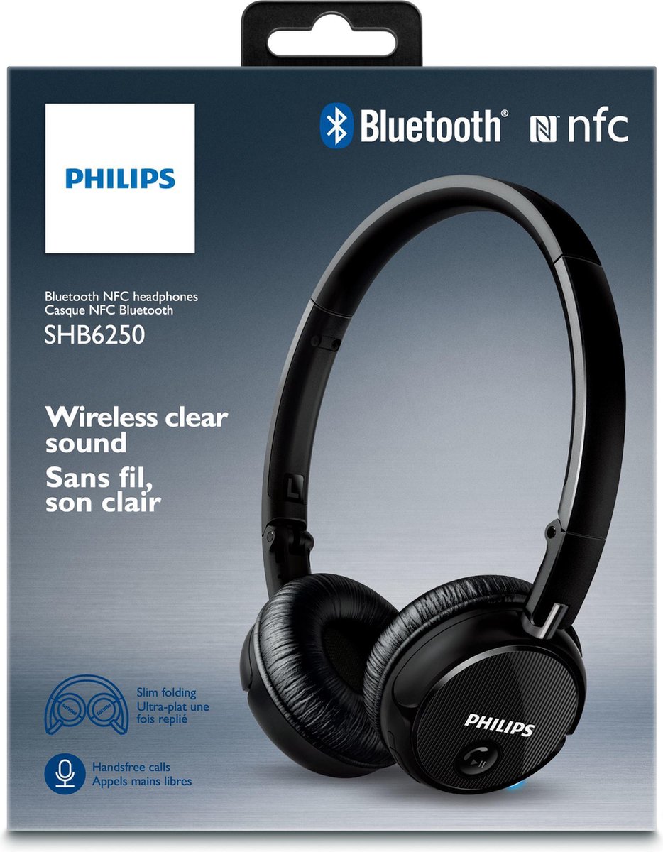 Philips SHB6250 - Draadloze on-ear koptelefoon - Zwart | bol.com