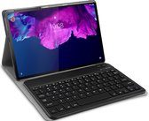 Lenovo Tab P11 / P11 Plus hoes met toetsenbord - QWERTY Bluetooth Keyboard - zwart
