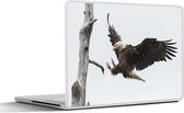 Laptop sticker - 14 inch - Amerika - Vogel - Zeearend - 32x5x23x5cm - Laptopstickers - Laptop skin - Cover
