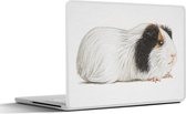 Laptop sticker - 17.3 inch - Een illustratie van een cavia met donkere vlekken - 40x30cm - Laptopstickers - Laptop skin - Cover