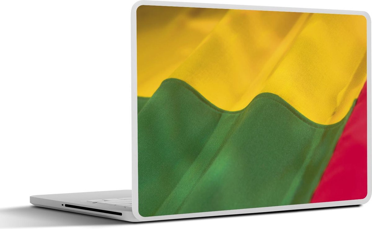 Afbeelding van product SleevesAndCases  Laptop sticker - 11.6 inch - Close-up van de vlag van Guinee