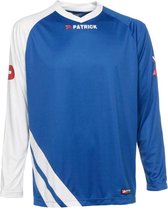 Patrick Victory Voetbalshirt Lange Mouw Heren - Royal / Wit | Maat: XL