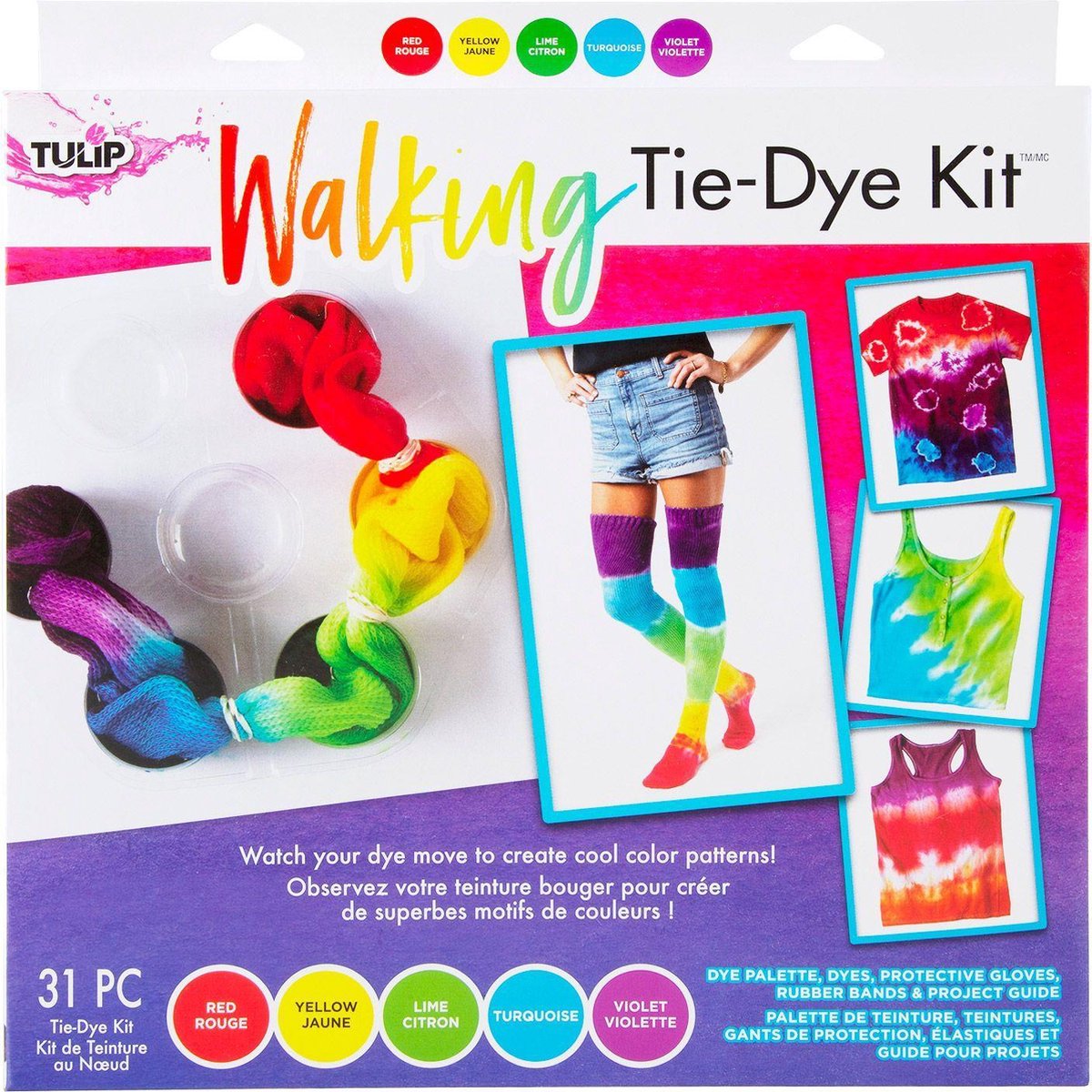 Tulip One-Step Tie Dye - Tie Dye Kit Walking 31stuks