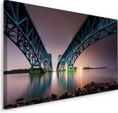 Schilderij South Grand Island Bridge, multi-gekleurd, premium print
