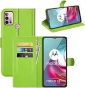 Book Case - Motorola Moto G10 / G20 / G30 Hoesje - Groen