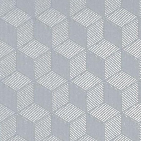 Raamfolie hexagon semi transparant 45 cm x 2 meter zelfklevend - Glasfolie - Anti inkijk folie