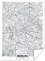 Affiche Carte - Berlin - Simple - 30x40 cm