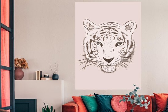 Affiche Tigre - Dessin - Cub - 120x180 cm XXL
