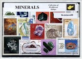 Mineralen – Luxe postzegel pakket (A6 formaat) : collectie van 50 verschillende postzegels van mineralen – kan als ansichtkaart in een A6 envelop - authentiek cadeau - kado - gesch