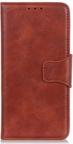 Shop4 - Motorola Moto E7i Power Hoesje - Wallet Case met Pasjeshouder Cabello Bruin