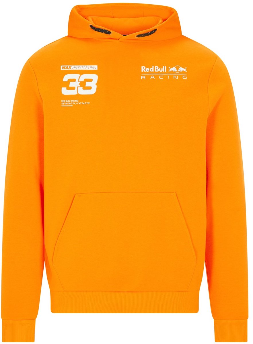 Red Bull Racing Kids Verstappen Hooded Sweat 104 orange