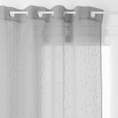Anissa Doorschijnend gordijn - 140 x 240 cm - Grijs