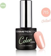 Cosmetics Zone UV/LED Hypoallergene Gellak Chillout 715 - Lichtroze, Nude - Glanzend - Gel nagellak