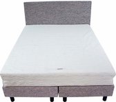 Bedworld Boxspring 120x220 - Medium - Waterafstotend grof - Donker grijs (P89)