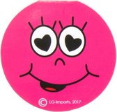 memoblok smiley 8 cm roze