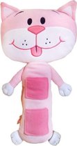 gordelhoes Kat junior 34 cm polyester roze/wit